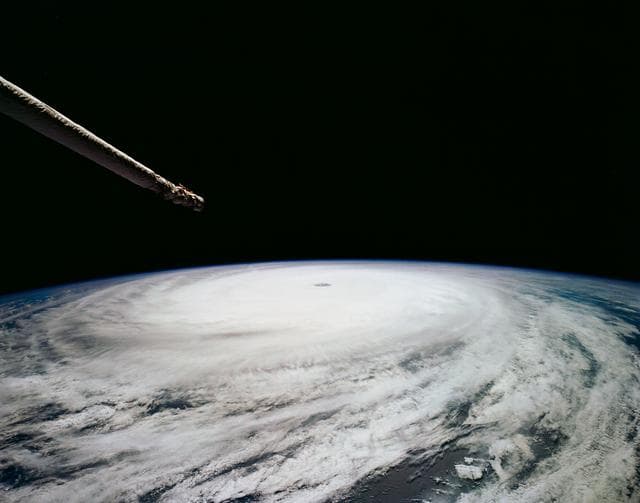 Hurricane Florence as seen from STS-66 shuttle Atlantis