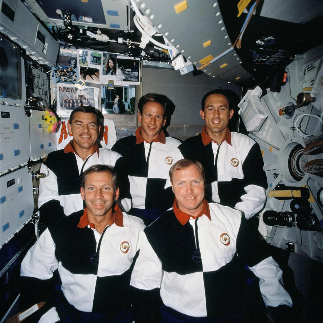 On-orbit crew portrait