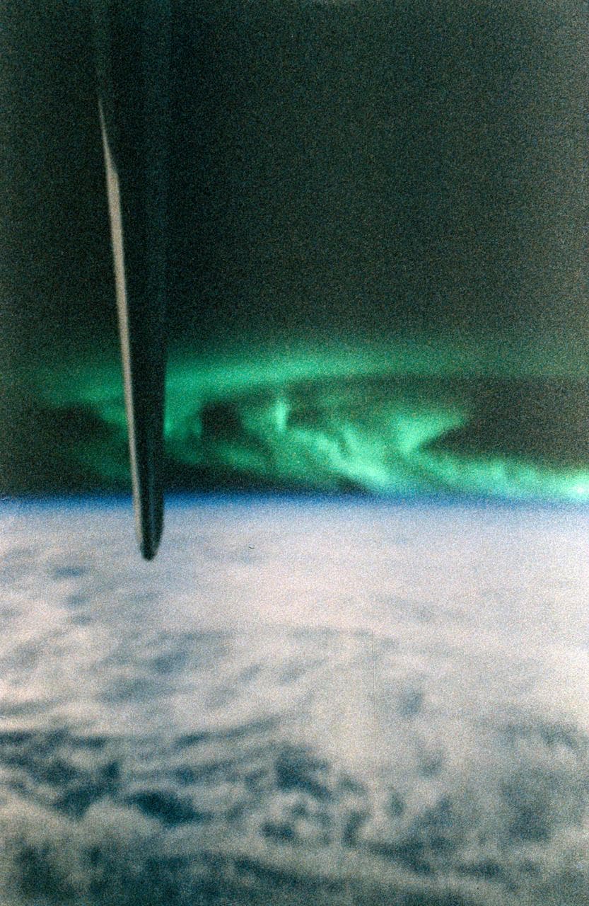 Aurora, australis, shuttle
