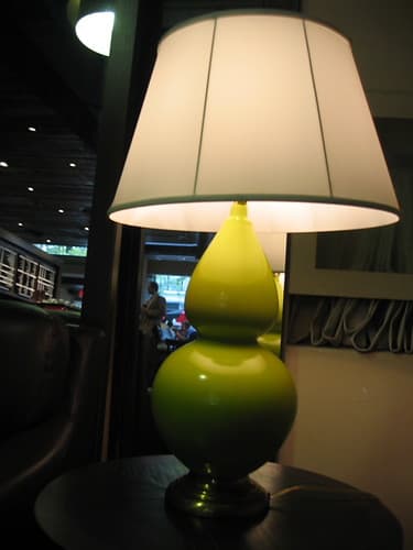 Take 5 : now closed Sat, lamp and blurry bar view