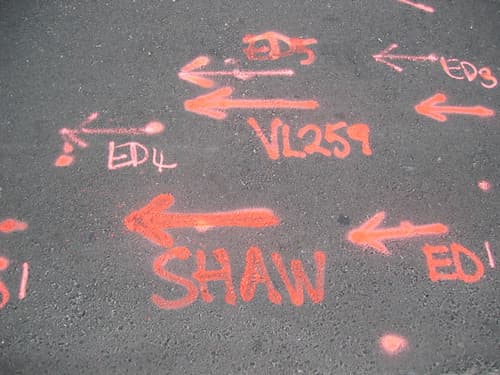 Fibre Optic Cable Orange Markings on Hastings?