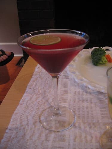Cocktail, crantini, drink