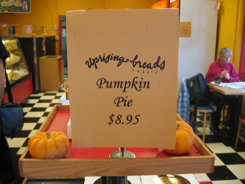 Sat09Oct2004Food - Uprising Breads - Pumpkin Pies - 1
