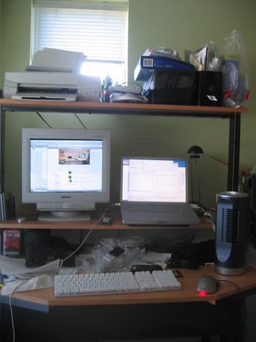 My messy desk