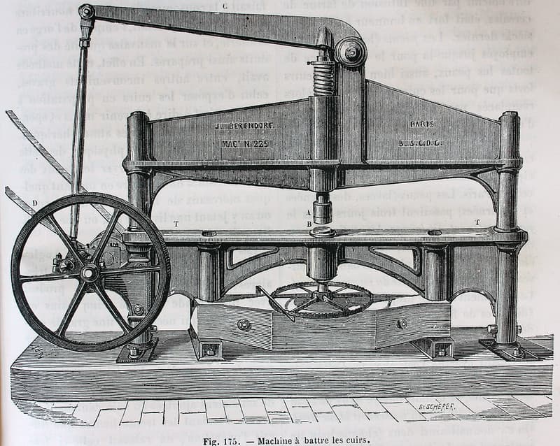 'Machine à battre les cuirs'.