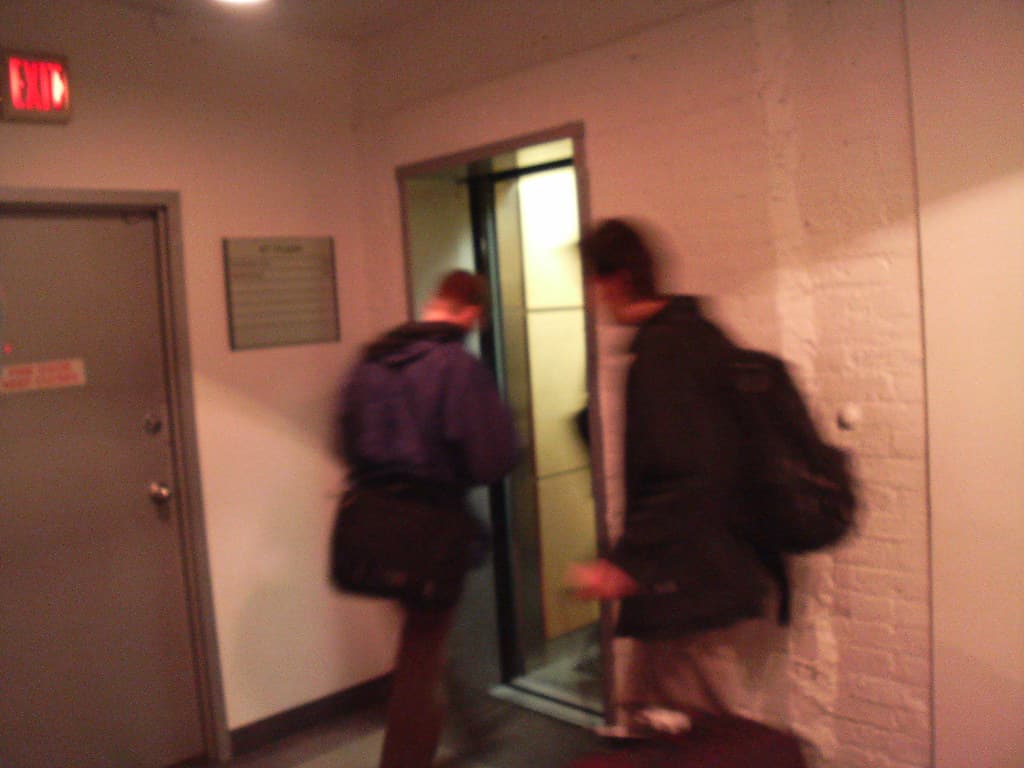Going to the workspace elevator - 17112006095