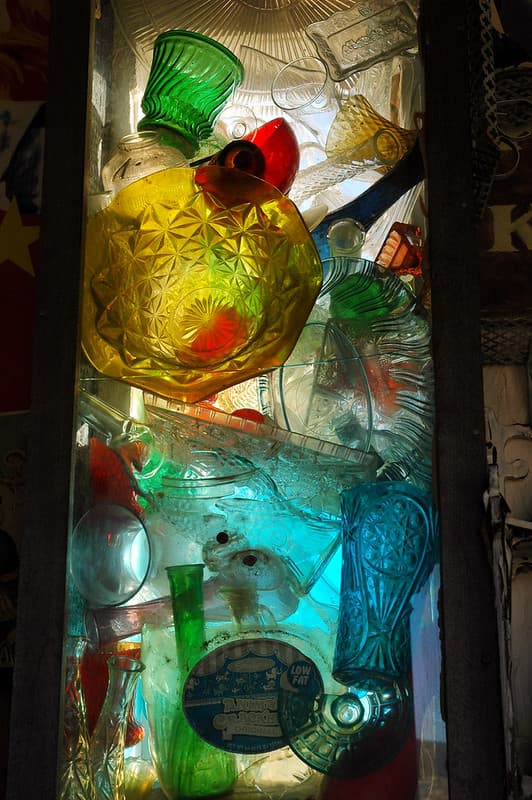 Stained glass window, Shrine to Circusanity, by Karl Krogstad