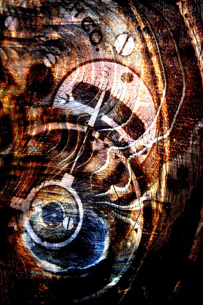 Wood texture-gear combo