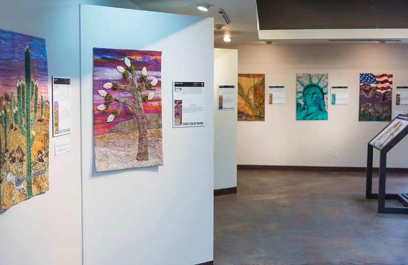 Centennial Quilt exhibit at Joshua Tree Visitor Center