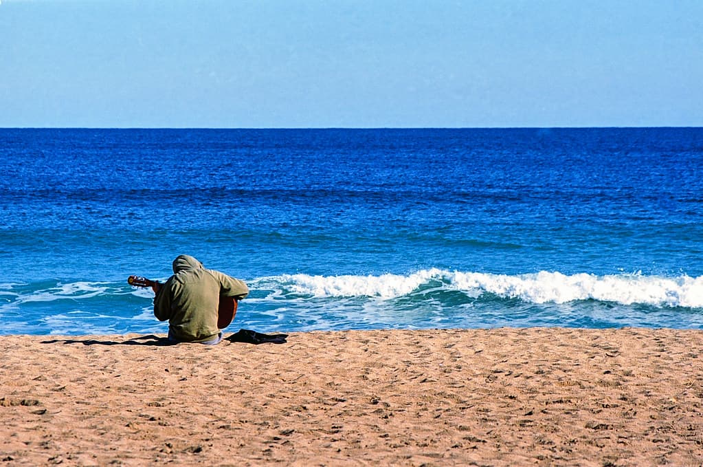 Chilling at the beach
