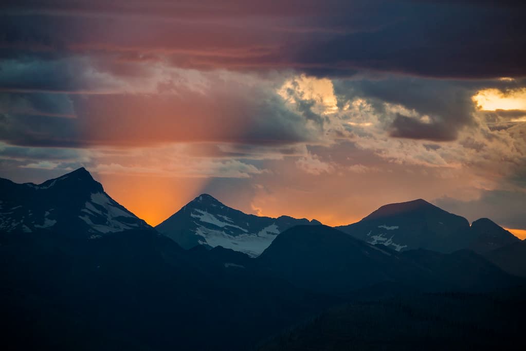 Mountain Range- Sunset