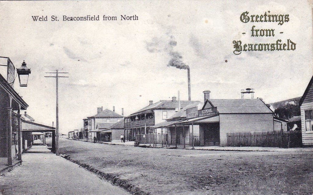 Weld Street, Beaconsfield, Tasmania - very early 1900s