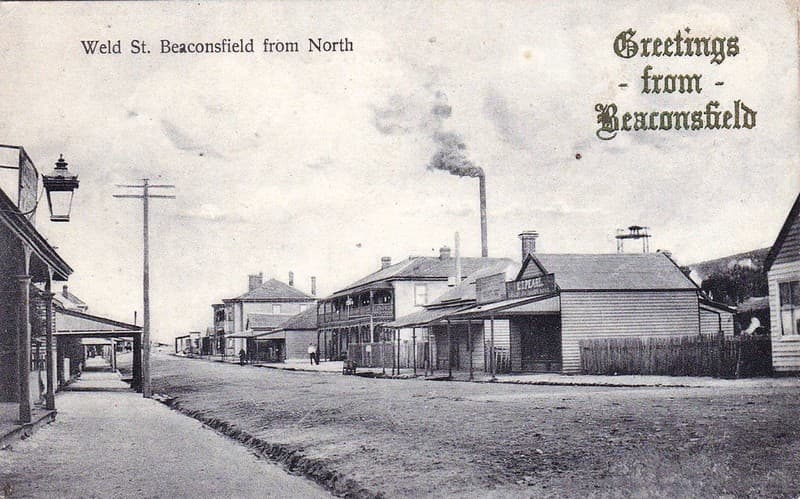 Weld Street, Beaconsfield, Tasmania - very early 1900s
