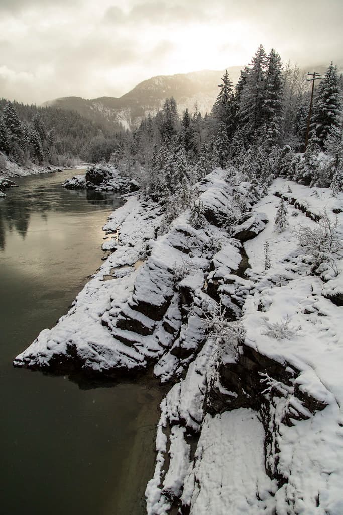 Winter Morning on the Middle Fork Portrait 3.15.16