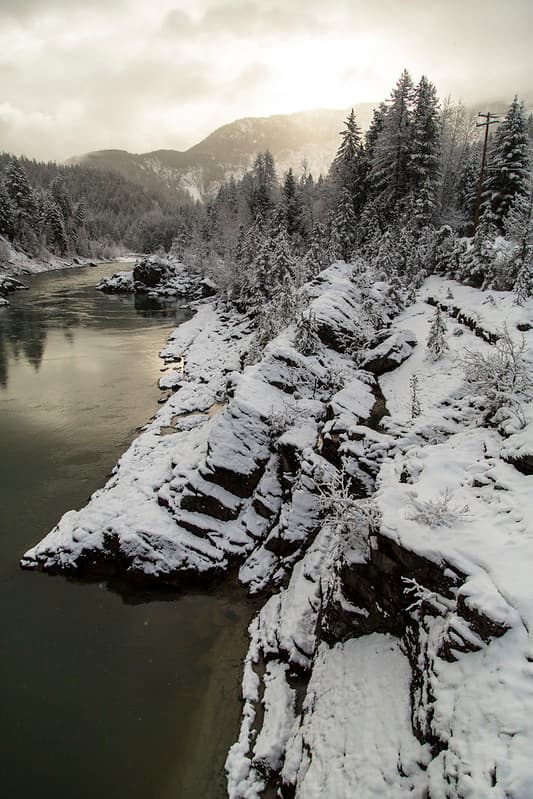 Winter Morning on the Middle Fork Portrait 3.15.16