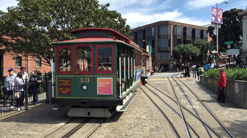 Cable car turnaround