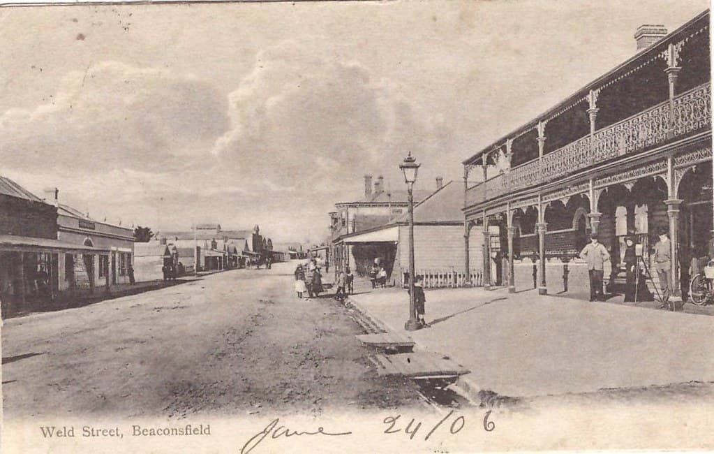 Weld Street, Beaconsfield, Tasmania - 1906