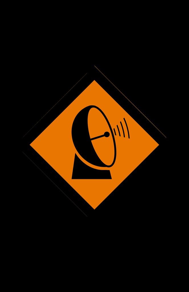 Safety Code 6 RF Warning Sign