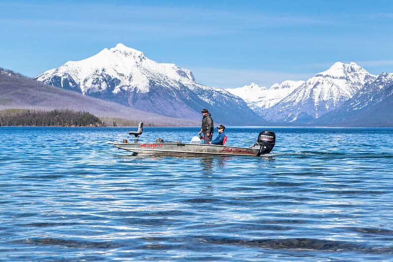 Boating Lake McDonald in the Spring (2)