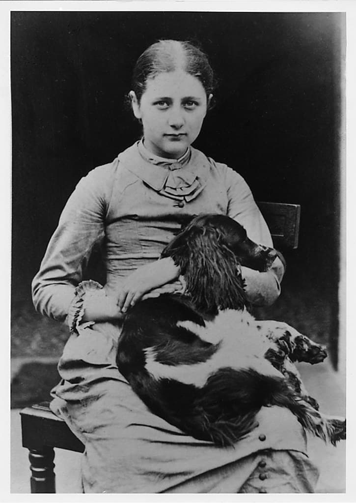Beatrix Potter with Spot the dog
