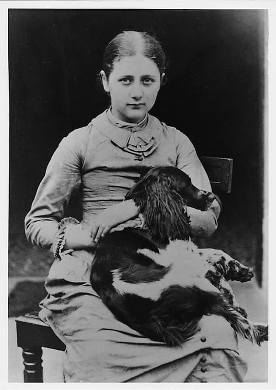 Beatrix Potter with Spot the dog