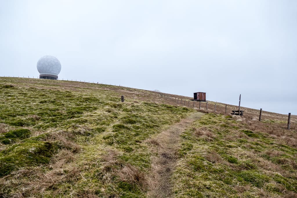 Radar station on Lowther Hill