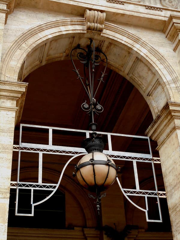 Street-lamp (end 19th century) at Piazza della Repubblica in Rome