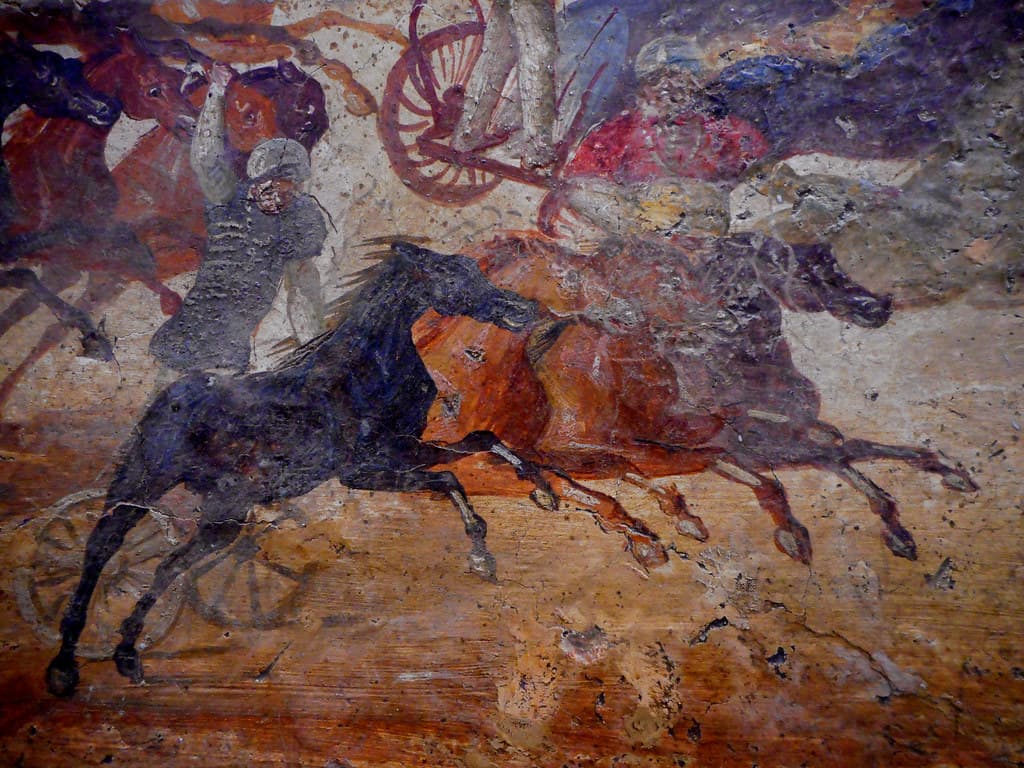 Archaeologicalmuseum, barbaryhorses, cavalliberberi
