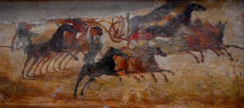 Archaeologicalmuseum, barbaryhorses, cavalliberberi