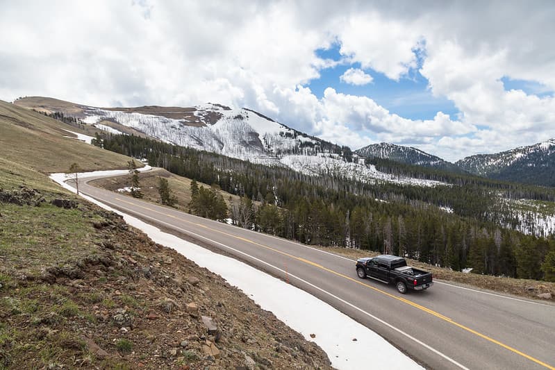 Views along Grand Loop Road from Tower Junction to Canyon Village (2)
