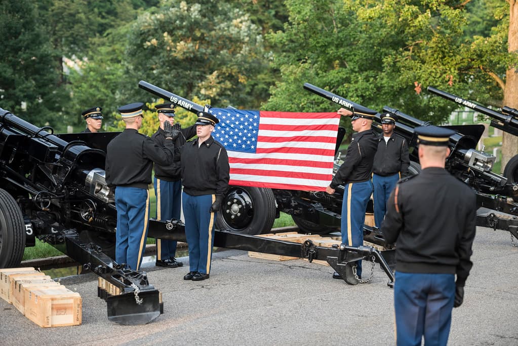 Presidential Salute Battery Practice
