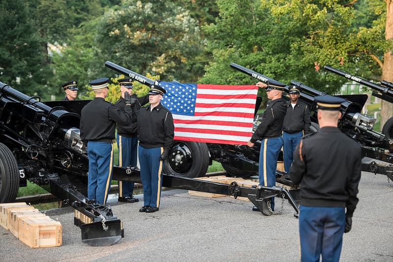 Presidential Salute Battery Practice