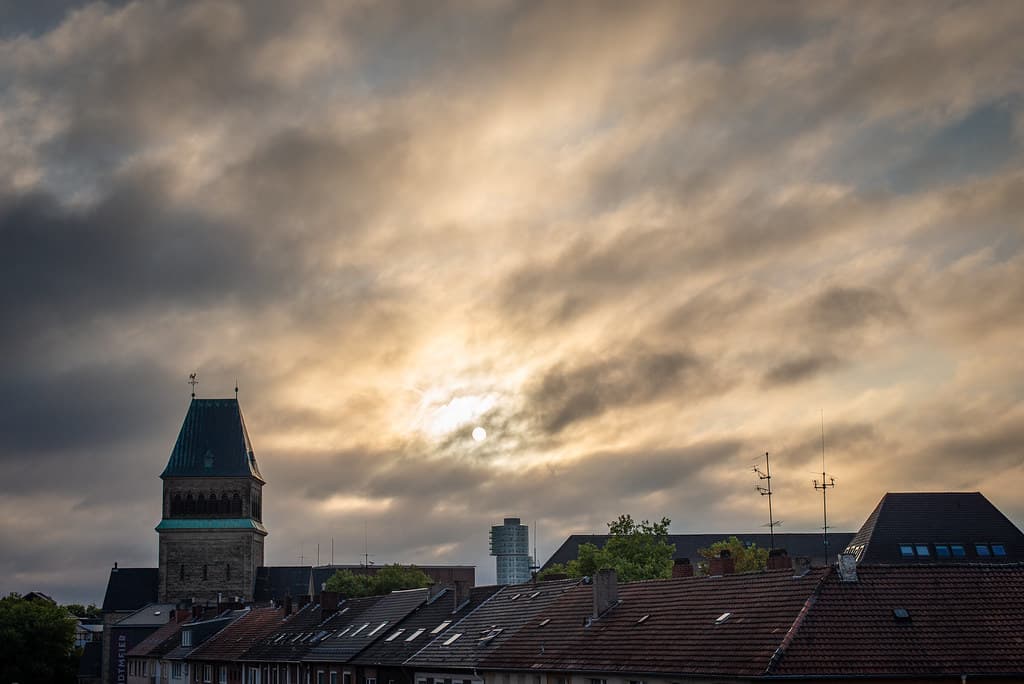 View from my sleeping room windows. not too warm summer morning