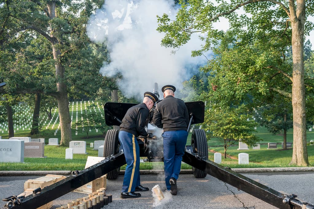 Presidential Salute Battery Practice