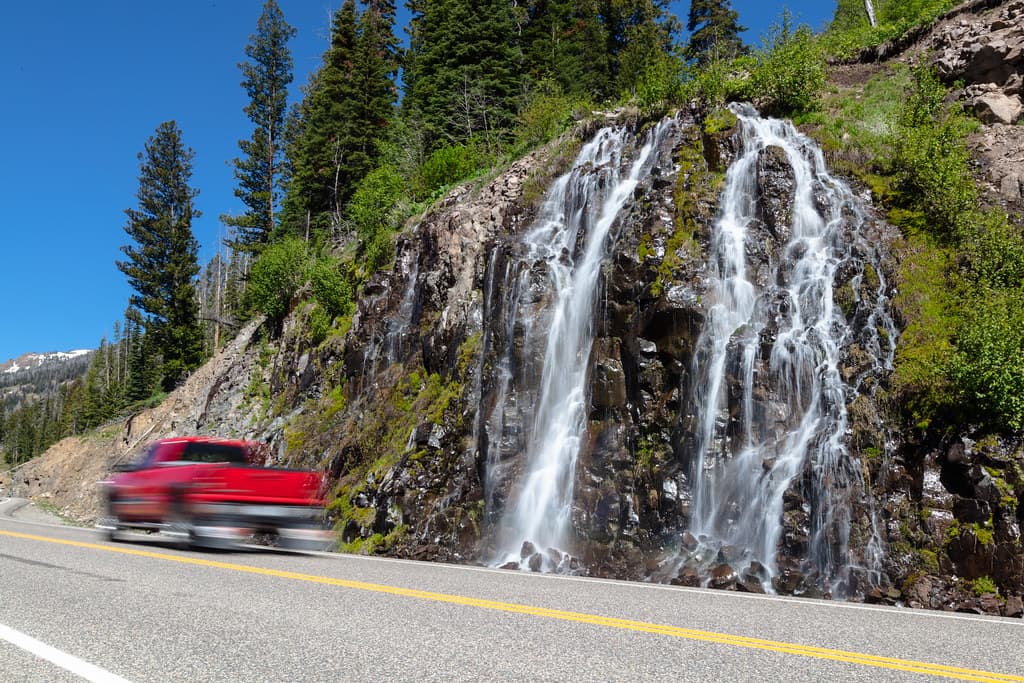 Waterfall along the East Entrance Road