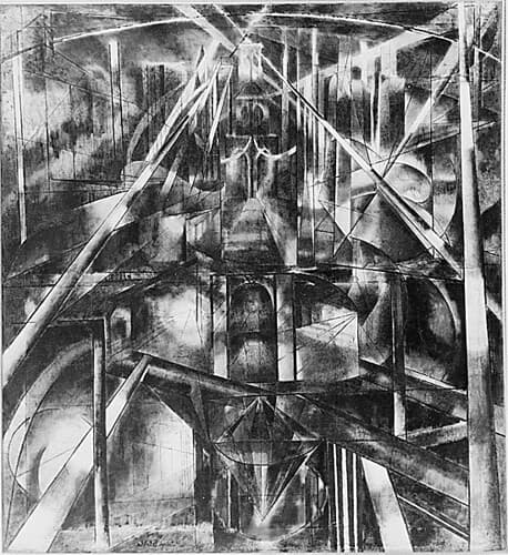 Public Domain: Brooklyn Bridge by Joseph Stella, ca. 1917-1918 (NARA)
