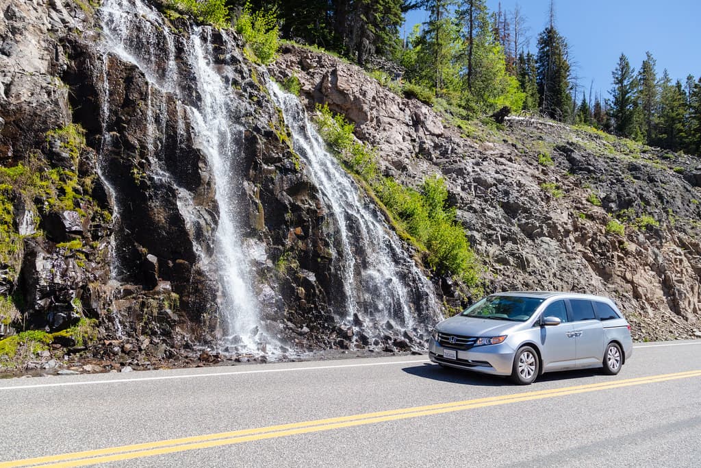 Waterfall along the East Entrance Road (2)