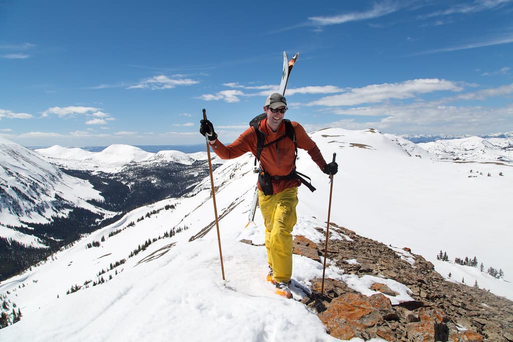 Climbing to the top of Antler Peak