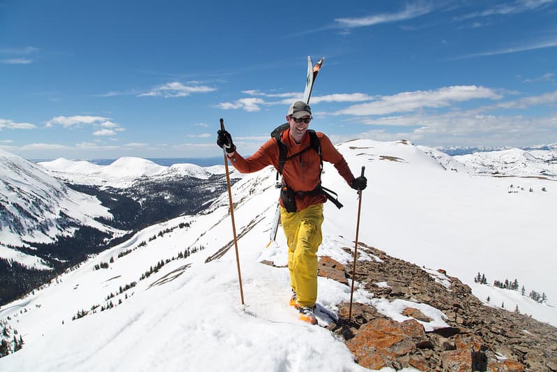 Climbing to the top of Antler Peak