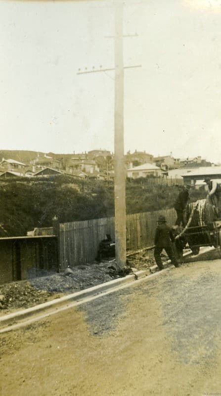 Cable Laying - Main South Road, c1920