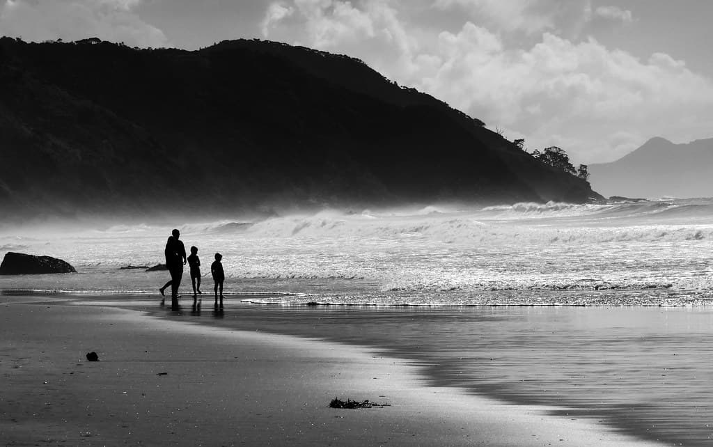 On the Beach.