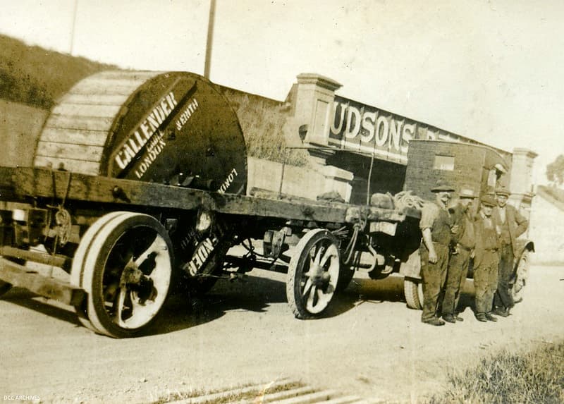 Cable Laying - Main South Road, c1920