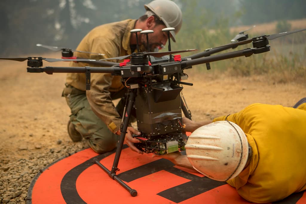 OAS Drone Team preparing for PSD burn