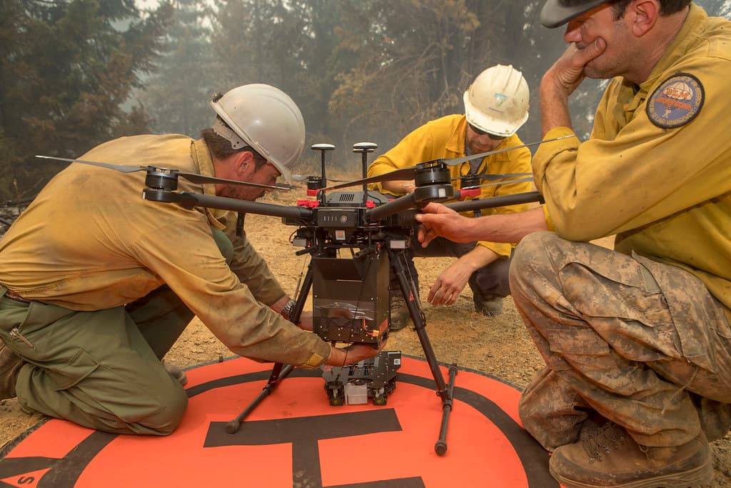 OAS Drone Team preparing for PSD burn