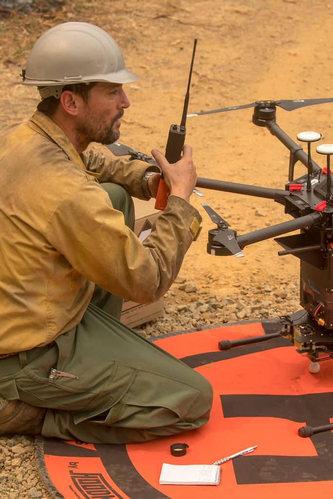 OAS Drone Team preparing for PSD burn