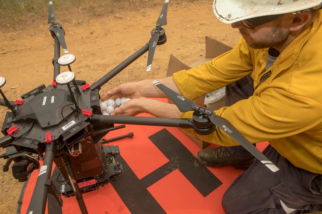 OAS Drone Team preparing for PSD burn