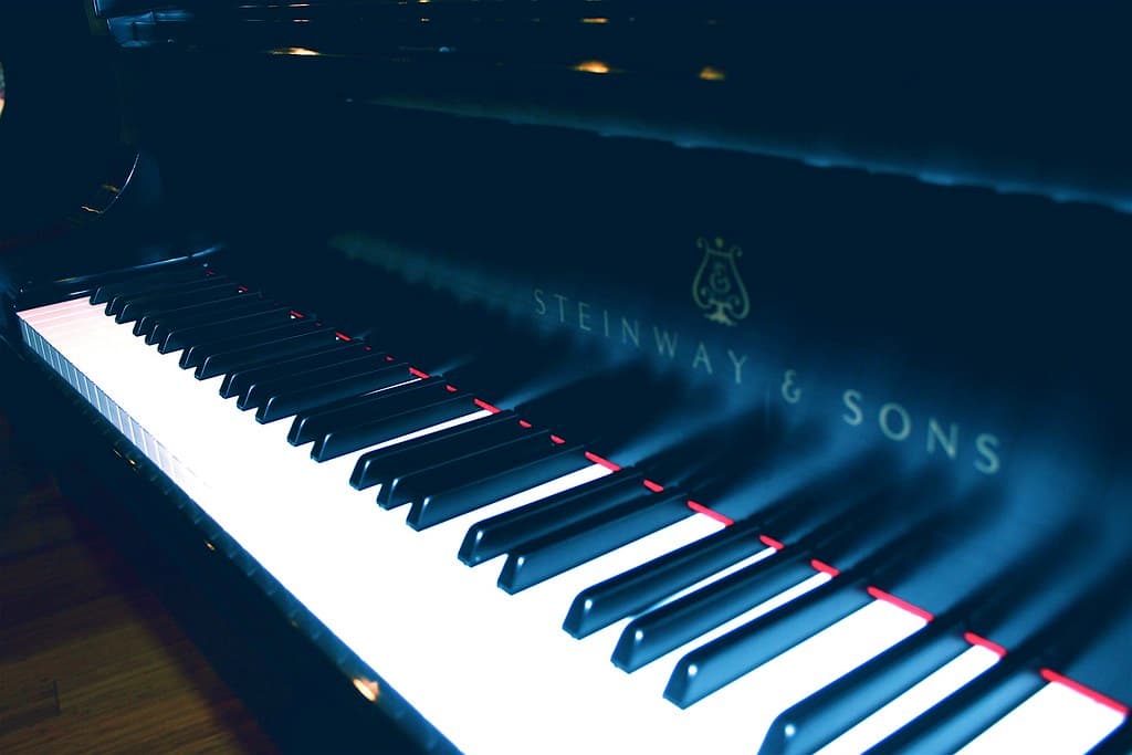 Blue Neon Piano