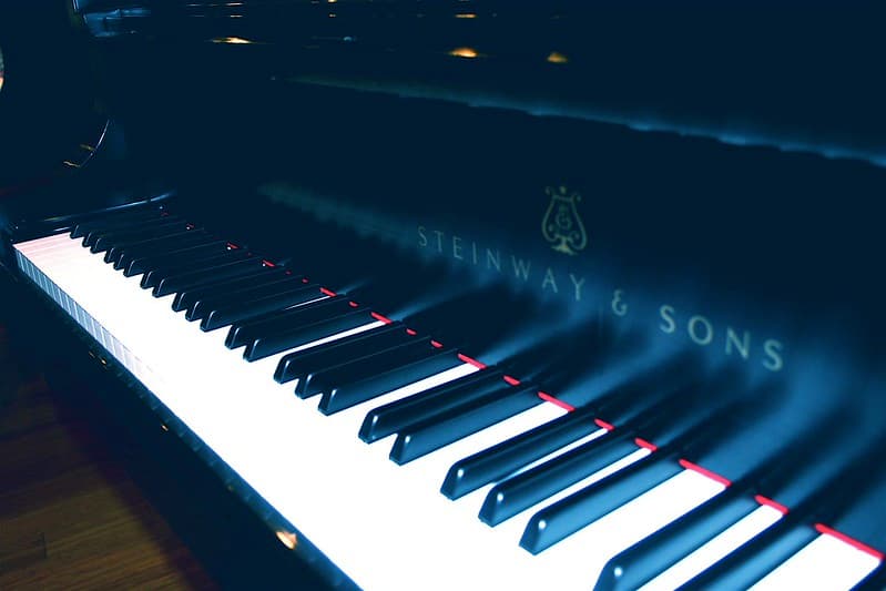 Blue Neon Piano