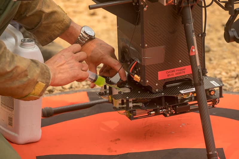 OAS Drone Team preparing for PSD burn
