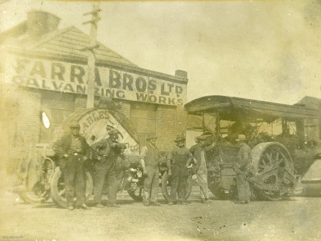 Cable Laying - Main South Road, c1920